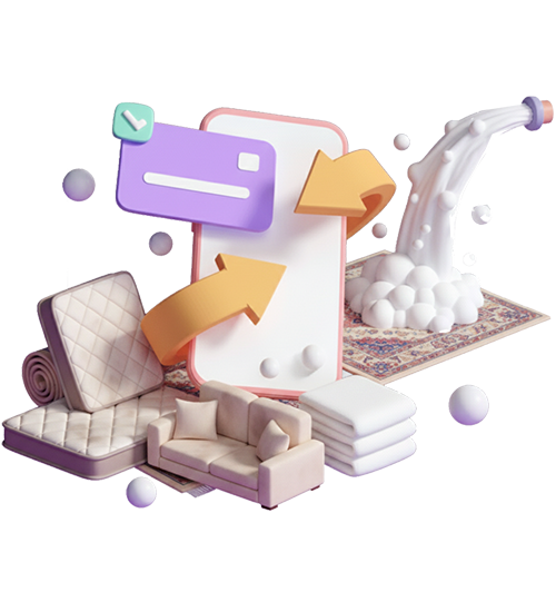 شستشوی خوشخواب، مبلمان و موکت