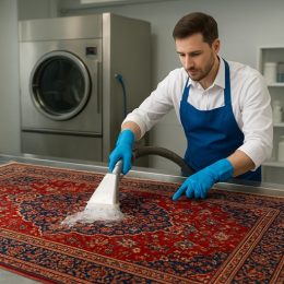 شست‌وشوی فرش دست‌بافت و ابریشمی در قالیشویی همشهری